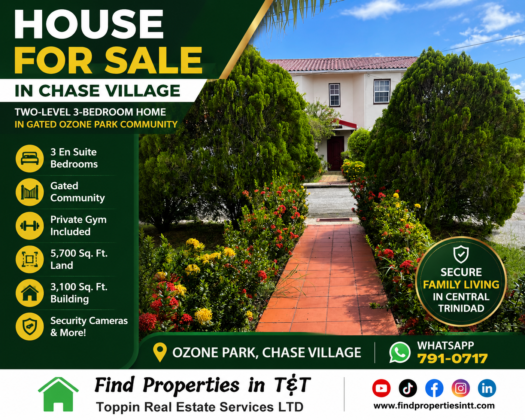 HOUSE FOR SALE IN CHASE VILLAGE – Two-Level 3-Bedroom Home in Gated Ozone Park Community