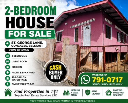 2-BEDROOM HOUSE FOR SALE IN GONZALES, BELMONT – Cash Buyer Only