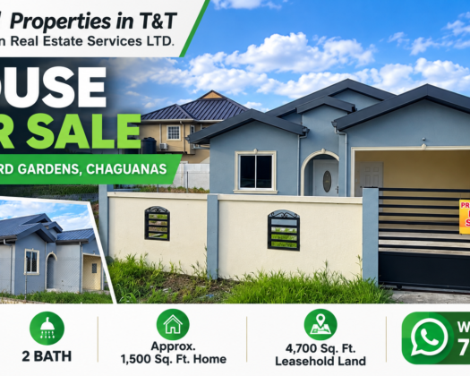 3 Bedroom House for Sale – Woodford Gardens, Chaguanas