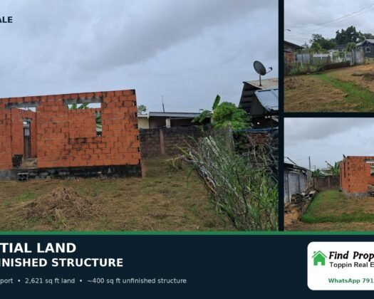 Residential Land with Unfinished Structure for Sale – Carapichaima, Freeport